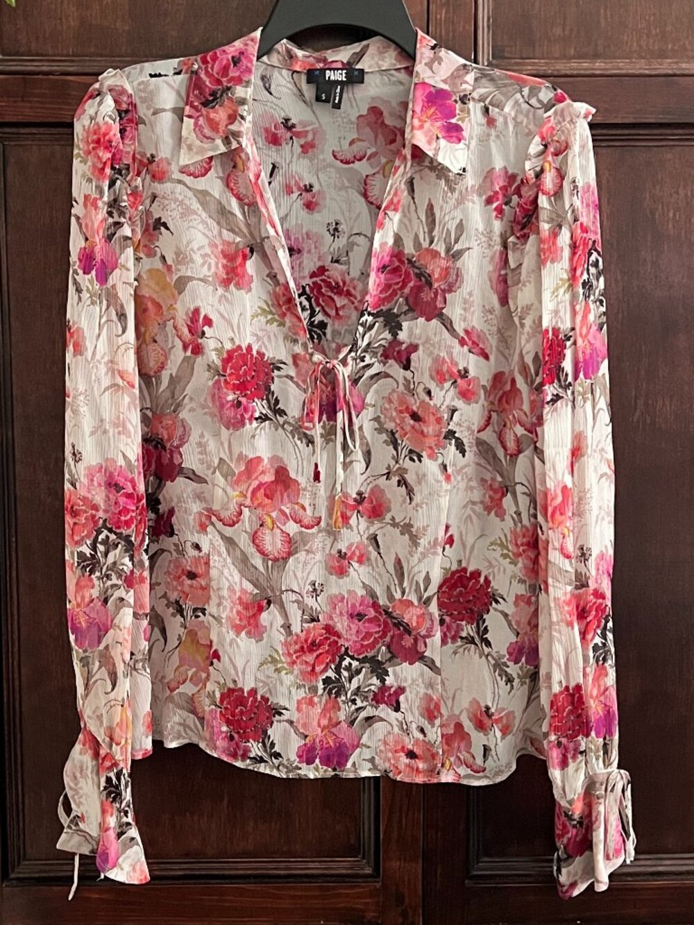 PAIGE FLORAL SILK BLOUSE